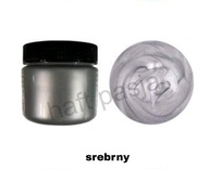 FARBA AKRYLOWA brokatowa PERŁOWA METALICZNA - SREBRNA 100ml