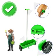 SIEWNIK ROZSIEWACZ OGRODOWY 6L DO TRAWY NAWOZU SOLI PIASKU RĘCZNY