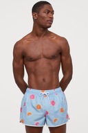 H & M spodenki kąpielowe szorty kąpielówki owoce print wzór pomarańcze M