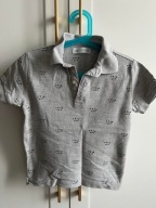 KOSZULKA POLO Dziecięca ZARA szara bawełna 6 lat 116 cm