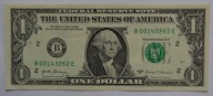1 DOLAR FEDERAL RESERVE NOTE z 2017 r. NEW YORK