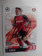 Karta topps match attax autograf Bayer Leverkusen Champions League Garcia