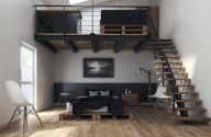 Antresola stalowa Loft w domu nad salonem- Producent na wymiar