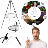 HIT RUSZT NA OGNISKO TRÓJNÓG 80 CM BERDSEN BD-884 SOLIDNY METALOWY