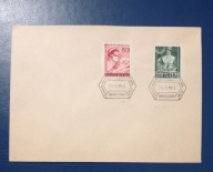 KOPERTA FDC SZCZEPIENIA 1953 ZNACZKI NR 678-679 STAN DOBRY.