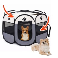 KOJEC KLATKA DLA ZWIERZĄT PSA KRÓLIKA KOTA DO DOMU WODOODPORNY SKŁADANY XL