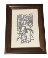 Obraz haftowany "Święty Onufry" H. Dulemba