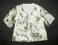 GODSKE_Piękna BLUZKA zielona elegancka mozaika delikatna lekka jedyna_44