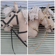 Zestaw 2 szt. ogłowie kantar uzda uprząż dla Hobby Horse A4 z napierśnikiem