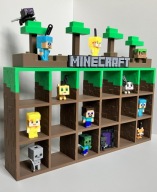Ekspozytor na figurki Minecraft z Kinder Joy