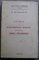 WARSZAWSKI-STUDIA NAD WYZNANIOWOŚCIĄ RELIGIJNĄ PIŁSUDSKIEGO -Londyn 1976 r