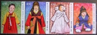 Korea Płd. - Mi 3564/67 - Folklor - stroje dziecięce