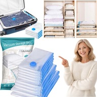 WOREK PRÓŻNIOWY GALAXIA 12 SZT 40-70X90 CM NA UBRANIA POŚCIEL ZESTAW ROŻNE