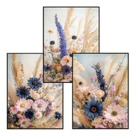 Plakat Zestaw 50x70 3szt. plakaty, postery,BOHO, MINIMALIZM, KWIATY