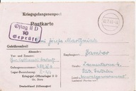 OFLAG II D - list do SAMBOR -obieg 1943 -oflag GROSS BORN