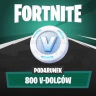 Fortnite Gift 800 V-dolców Podarunek Skórka Skin Sklep PC XBOX PS, V-dolce