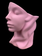 Doniczka Osłonka Dekoracyjna Ozdobna Kobieta Twarz Głowa Różowa Sztuka Art