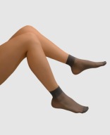 Skarpetki rajstopowe 100% poliamid -2 pary -grafitowy - rozmiar uniwersalny