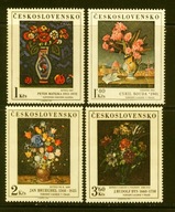 CSSR** Kwiaty w malarstwie Mi 2351-54