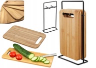 Deska do krojenia 5five Simply Smart bambusowa beżowa prostokątna 4 szt.