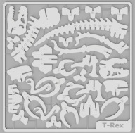 PUZZLE 3D - Tyranozaur - do samodzielnego złożenia - 18cm wysokości!