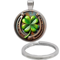 Brelok do kluczy/ka - Koniczyna - ozdobna zawieszka, plecak, portfel