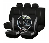 POKROWCE NA FOTELE SAMOCHODOWE KOMPLET POKROWCÓW NA SIEDZENIA AUTA CZARNE