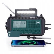 Radio Przenośne DAB+ FM Awaryjne Latarka Powerbank Camping Survival