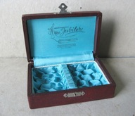 KASETA na Srebrne Sztućce ŁYŻECZKI do HERBATY ~ WIDELCZYKI Jubiler WARSZAWA