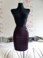 SPÓDNICA MINI CZARNA DOPASOWANA POŁYSKUJĄCA KRÓTKA wygodna zmysłowa kobieca