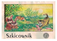 Szkicownik Astra Unipap lata 90-te zajączki PRL Vintage Unikat