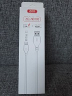 Przewód Szybkiego Ładowania 2.1 A XO NB103 Typ C USB 1 m Biały