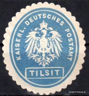 Zalepka --- Tilsit - Tylża - Sowieck - Poczta