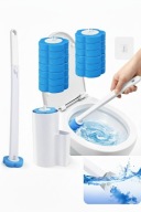 JEDNORAZOWA SZCZOTKA WC ZESTAW ANTYBAKTERYJNY + 24 GŁOWIC WKŁAD