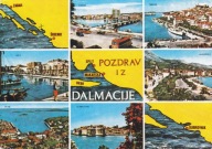 CHORWACJA - DALMACJA - MAPKA