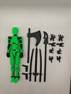 Figurka akcji MINI LEGENDA 'Dummy 13' + 16 akcesoriów - JASKRAWY ZIELONY