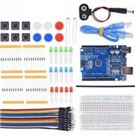 Zestaw Startowy 13w1 dla Arduino UNO R3 Breadboard, LED, Przewody, Czujniki