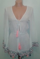 PRIMARK KOMBINEZON MINI PLAŻA HAFT ROZMIAR 34-36 S