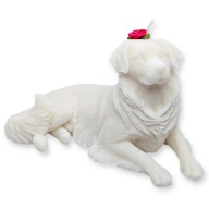 Świeca ZAPACHOWA DUŻA Golden Retriver Pies SOJOWA Drzewo Sandałowe Prezent