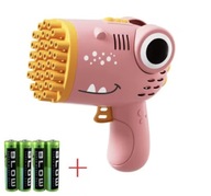 PISTOLET DO BANIEK MYDLANYCH W KSZTAŁCIE DINOZAURA 40 - OTWORÓW + 4 BATERIE