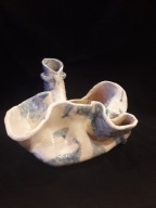 CERAMIC GLAZED VASE DESIGN FAUSTO MELOTTI ITALY 70