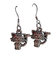 Kolczyki ręcznie wykonane kot kotek kotki wiszące