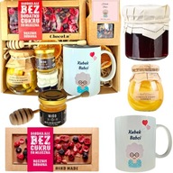 PREZENT NA DZIEŃ BABCI PREZENT DLA BABCI ZESTAW PREZENTOWY BOX MIÓD HERBATA