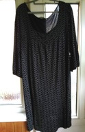 LEKKA SUKIENKA 46/48 CZARNA Z DODATKIEM BIELI