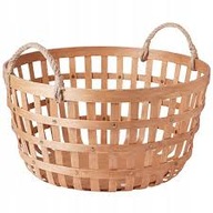 IKEA VAXTHUS Kosz topola wykonany ręcznie 50x27 cm