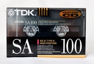 TDK SA * C-100 * NOWA kaseta FOLIA - UNIKAT z USA '1991r. Stan BDB *foto* !