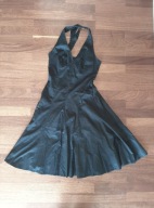 Czarna sukienka wiązana na szyi rozmiar 42 aewoman