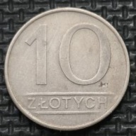 *P[0243] POLSKA 10 złotych 1985 Polska Rzeczpospolita Ludowa Orzeł heraldyk