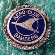 ODZNAKA AERO-CLUB BAMBERG NIEMCY - ODZNAKA HONOROWA NA SREBRNYM WIEŃCU