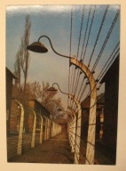 OŚWIĘCIM - BRZEZINKA, AUSCHWITZ - BIRKENAU. Fragment ogrodzenia
